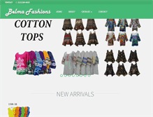 Tablet Screenshot of belmafashions.com